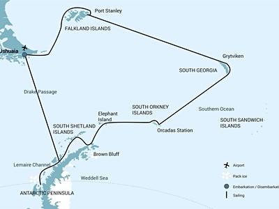 Falkland Islands - South Georgia - Elephant Island - Antarctic...